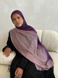New Premium Turkish Modal Two-Tone Hijab – Soft Lightweight Ombre Scarf