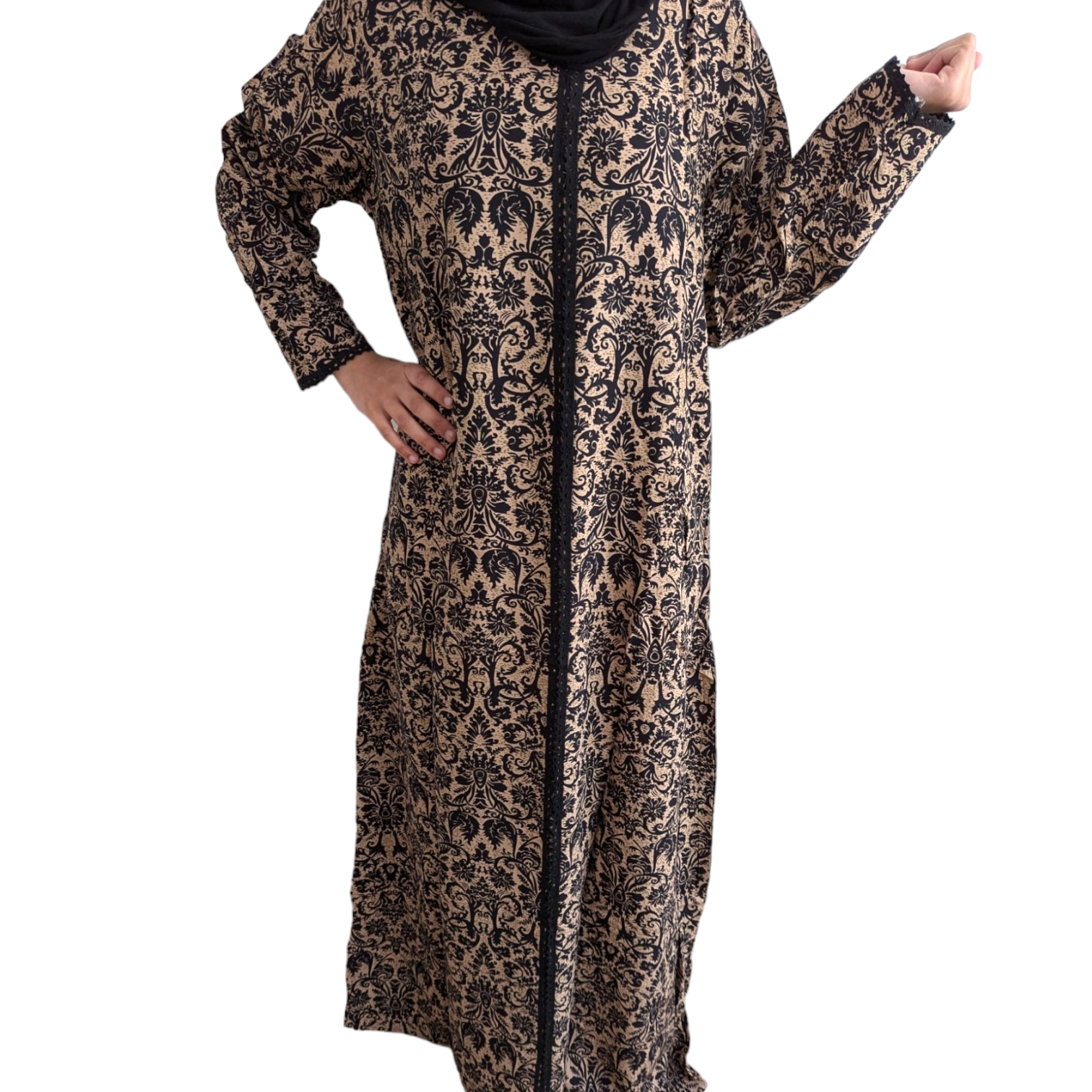 New Sandy- Long Sleeve Plus Size maxi dress