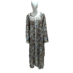 Load image into Gallery viewer, Retro Floral - Long Sleeve PLUS SIZE maxi dress
