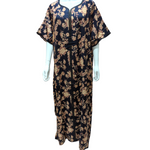 Load image into Gallery viewer, Autumn Flowers - Short Sleeve maxi dress
