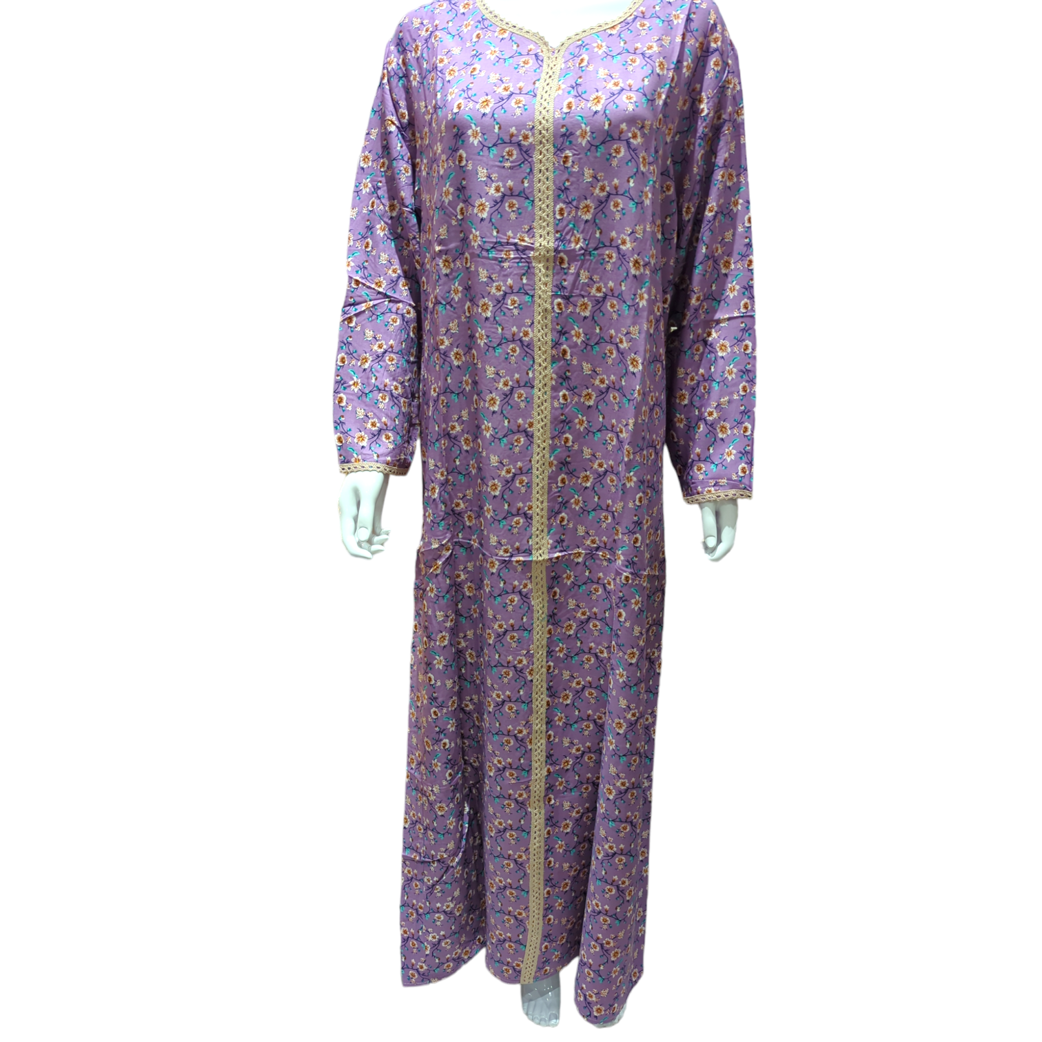 Lavender - Long Sleeve maxi dress