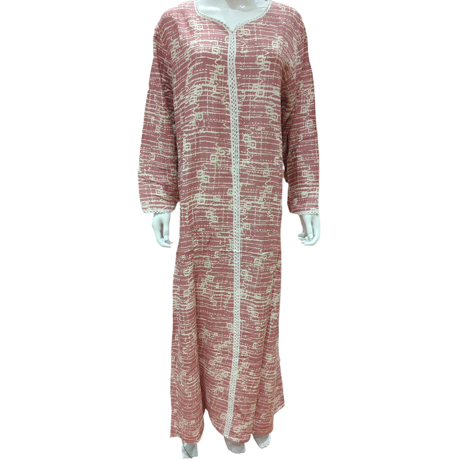 Pink Storm - Long Sleeve maxi dress