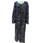 Load image into Gallery viewer, Navy Cracks - Long Sleeve PLUS SIZE maxi dress
