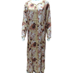 Load image into Gallery viewer, Brown Flower - Long Sleeve maxi dress
