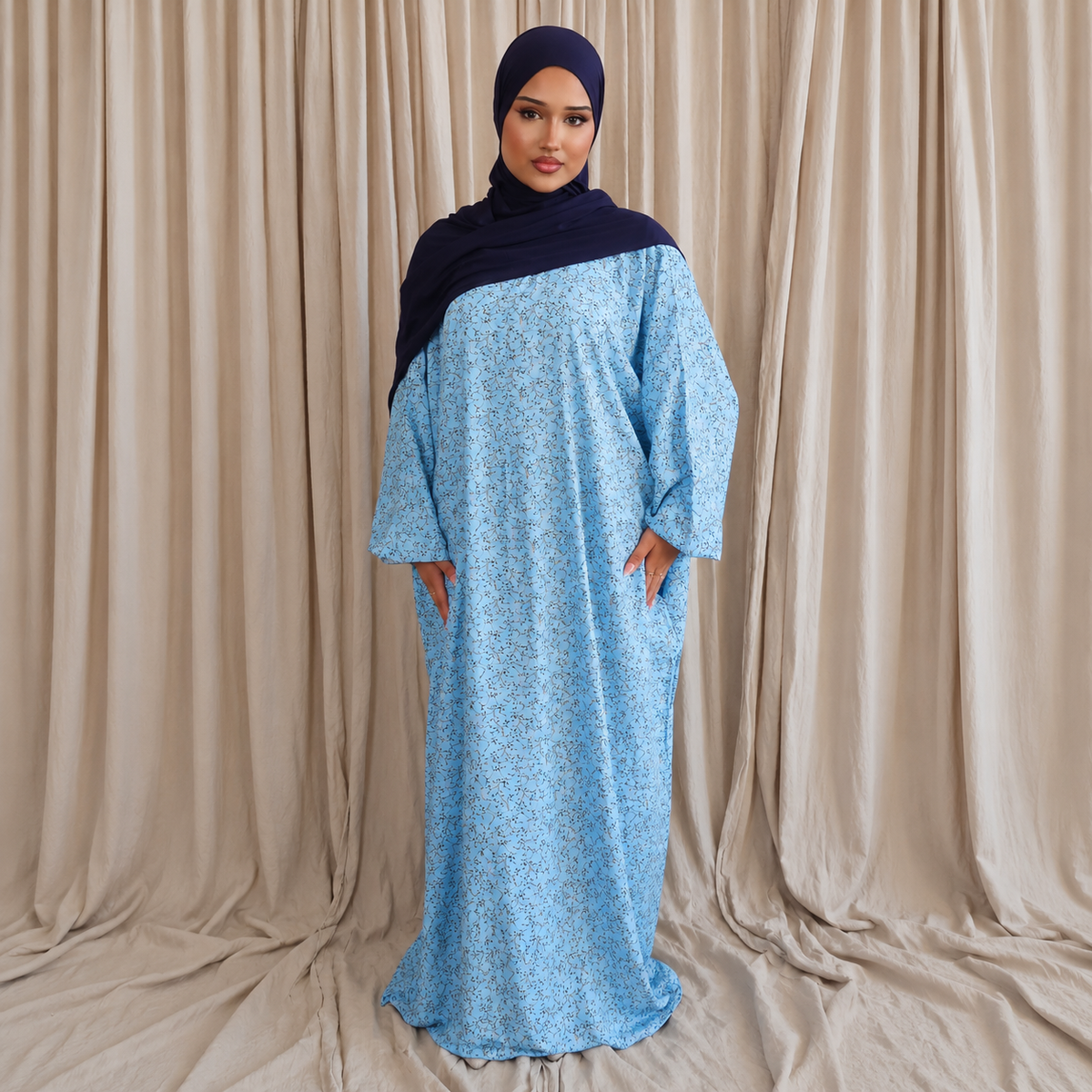 Extra Long Abaya Dress with Pockets
