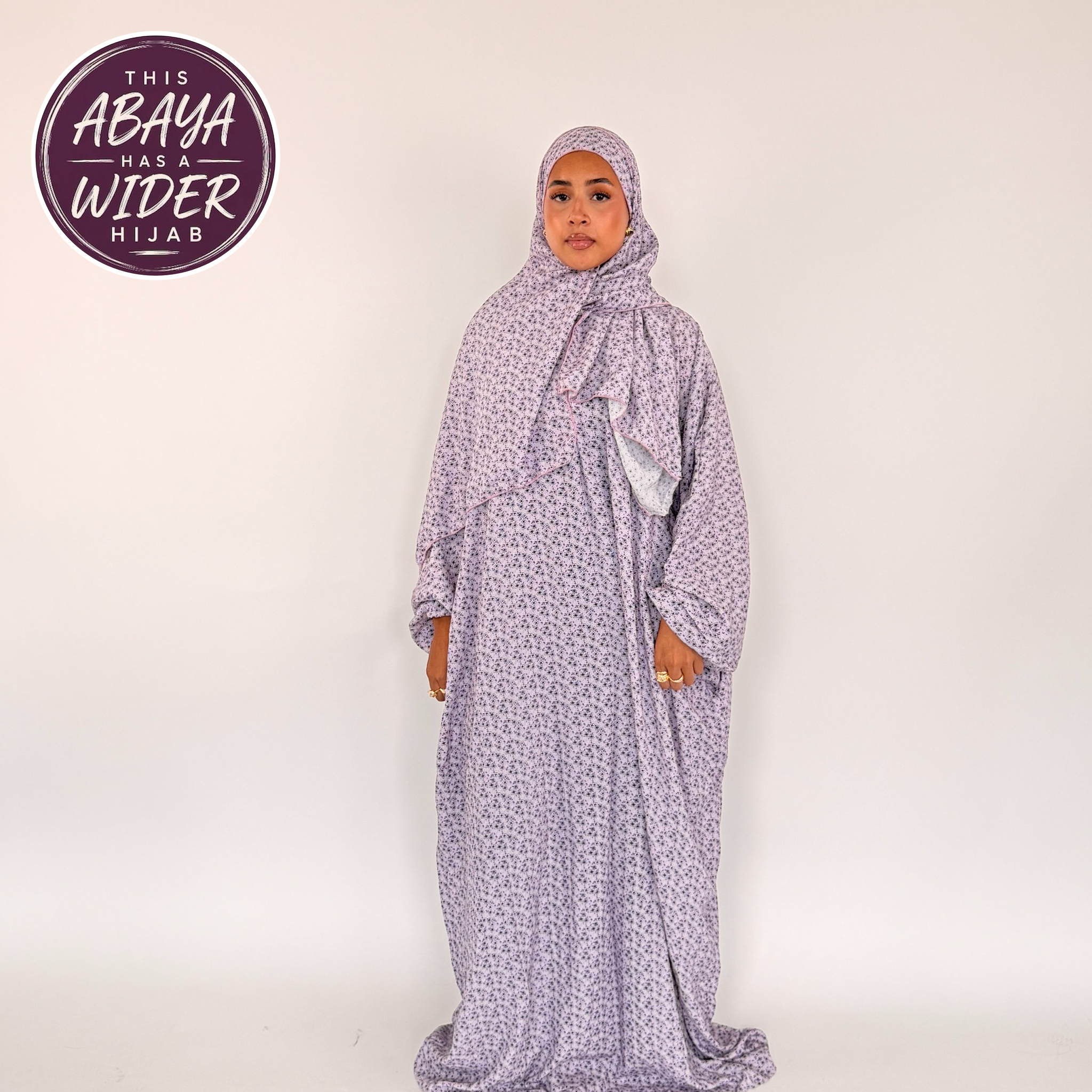Short Length Prayer Dress with Attached Hijab & Pockets