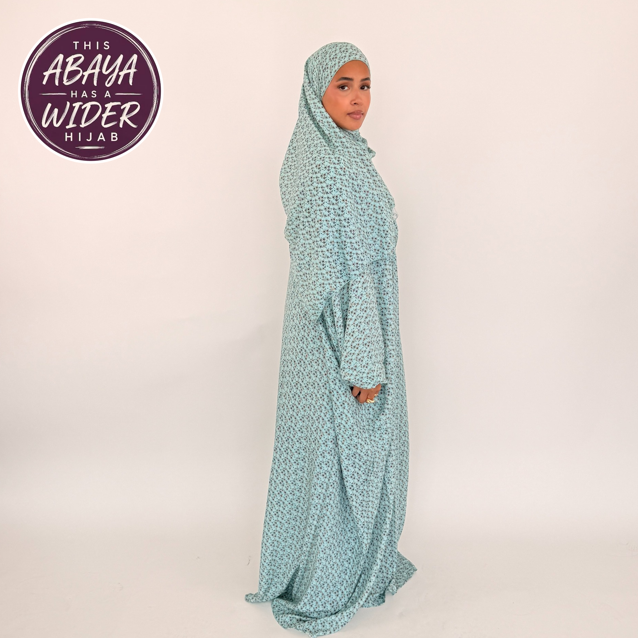 Short Length Prayer Dress with Attached Hijab & Pockets