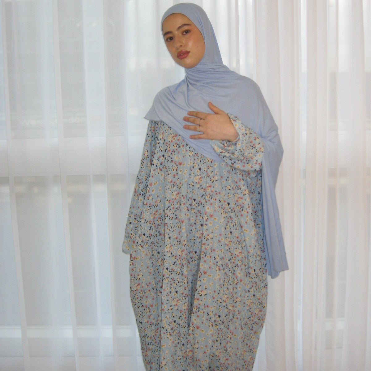 Extra Long Abaya Dress with Pockets