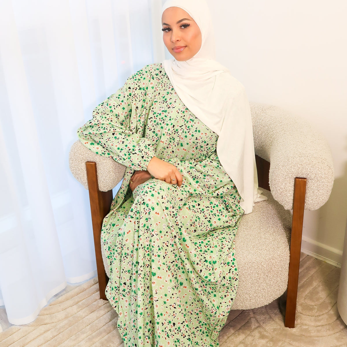 Extra Long Abaya Dress with Pockets