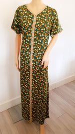 Load image into Gallery viewer, Forest Green - Short Sleeve maxi dress
