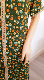 Load image into Gallery viewer, Forest Green - Short Sleeve maxi dress
