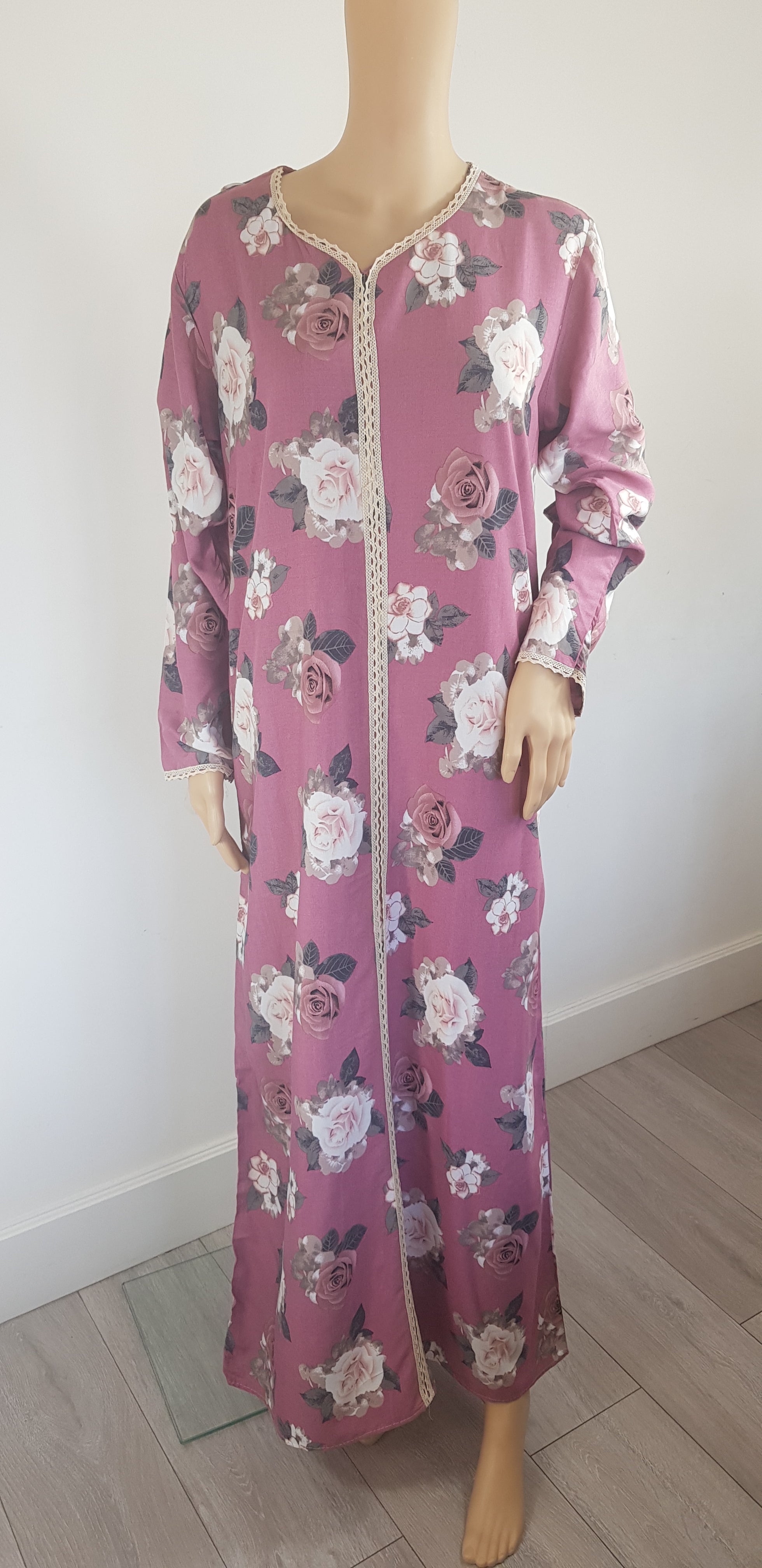 Pink Beauty - Long Sleeve maxi dress