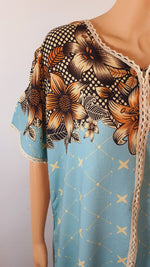 Load image into Gallery viewer, Gold Sky - Short Sleeve maxi dress
