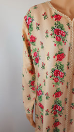 Load image into Gallery viewer, Pink Vines - Long Sleeve maxi dress
