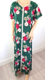 Load image into Gallery viewer, Summer Forest - Short Sleeve maxi dress
