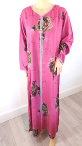 Lady In Pink - Long Sleeve maxi dress