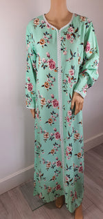 Load image into Gallery viewer, Light Green Daze - Long Sleeve maxi dress
