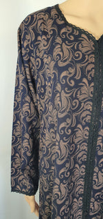 Load image into Gallery viewer, Blue Maze - Long Sleeve maxi dress
