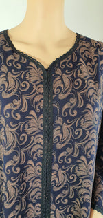 Load image into Gallery viewer, Blue Maze - Long Sleeve maxi dress
