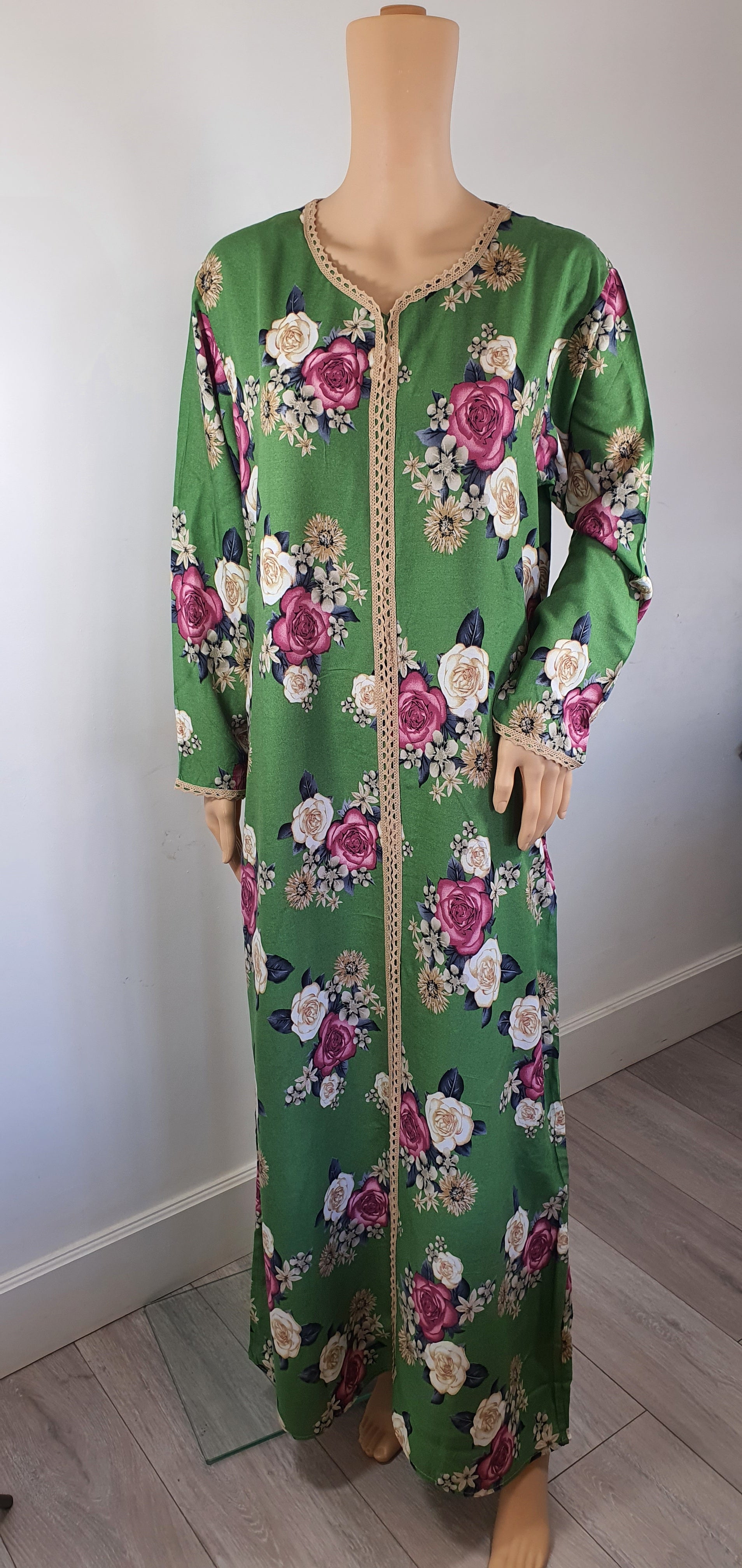 Green Paradise - Long Sleeve maxi dress