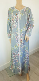 Load image into Gallery viewer, Grey Spring - Long Sleeve Plus Size maxi dress
