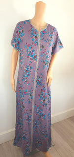 Load image into Gallery viewer, Purple Ava - Short Sleeve maxi dress
