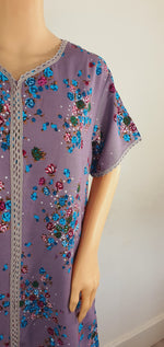 Load image into Gallery viewer, Purple Ava - Short Sleeve maxi dress
