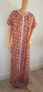 Load image into Gallery viewer, Brunt Orange  - Short Sleeve maxi dress
