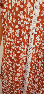 Load image into Gallery viewer, Brunt Orange  - Short Sleeve maxi dress
