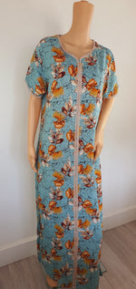 Load image into Gallery viewer, Leaves In The Sky - Short Sleeve maxi dress
