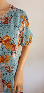 Load image into Gallery viewer, Leaves In The Sky - Short Sleeve maxi dress
