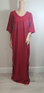 Load image into Gallery viewer, Just Red - Short Sleeve maxi dress
