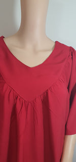 Load image into Gallery viewer, Just Red - Short Sleeve maxi dress
