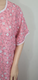 Load image into Gallery viewer, Pinkish Day - Short Sleeve maxi dress
