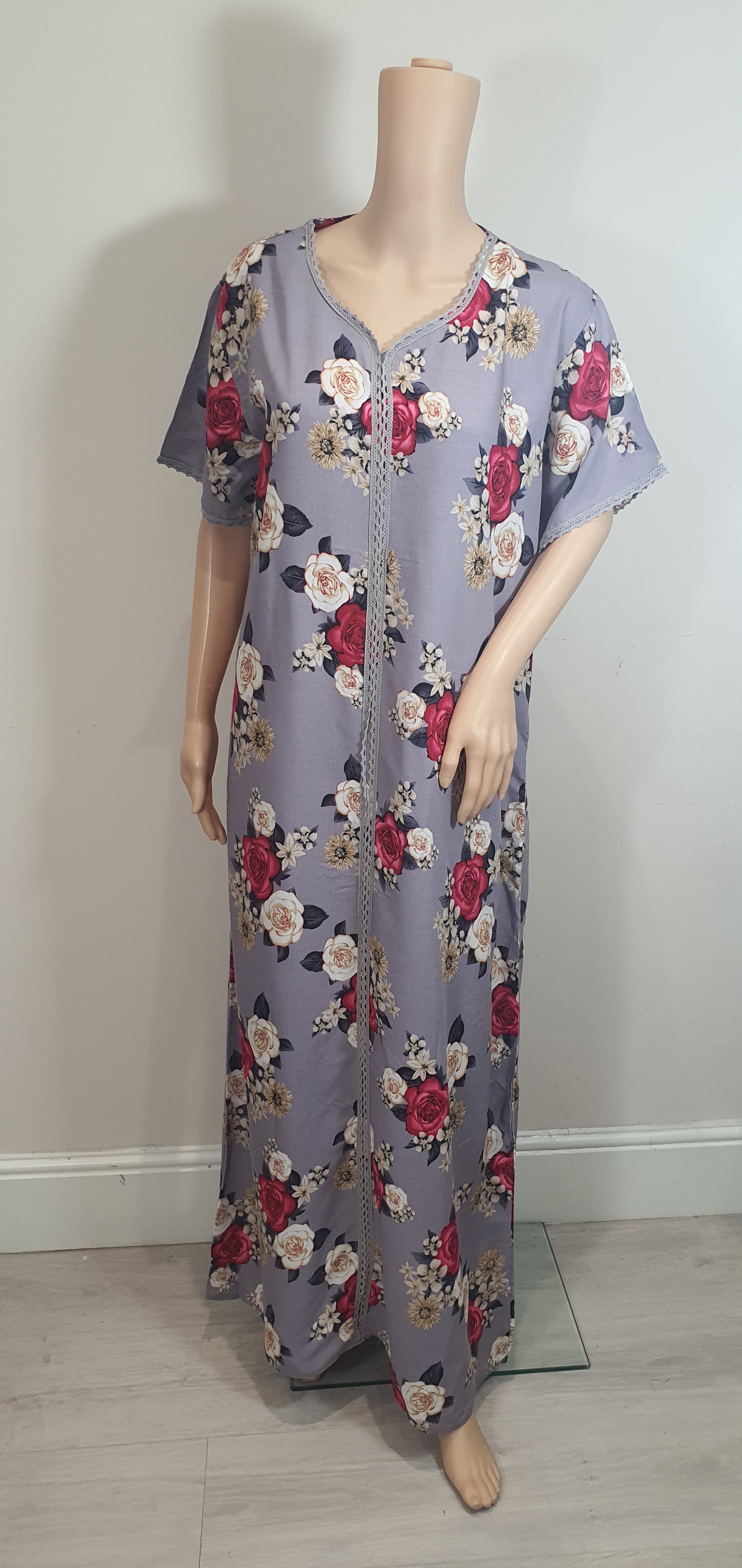 Rose Princess - Short Sleeve maxi dress