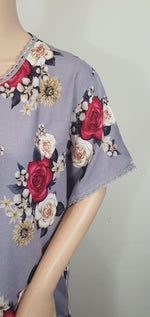 Load image into Gallery viewer, Rose Princess - Short Sleeve maxi dress
