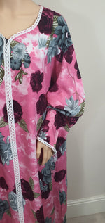 Load image into Gallery viewer, Cloudy Pink - Long Sleeve Plus Size maxi dress
