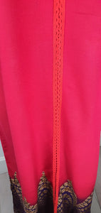 Vertigo Fuchsia - Long Sleeve maxi dress