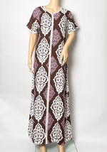 Load image into Gallery viewer, Moroccan Chocolate - Short Sleeve maxi dress
