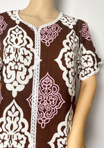 Load image into Gallery viewer, Moroccan Chocolate - Short Sleeve maxi dress
