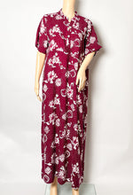 Load image into Gallery viewer, Red Galaxy - Short Sleeve - With Buttons maxi dress
