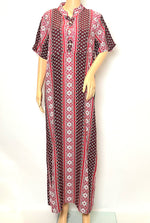 Load image into Gallery viewer, Red Hawaii - Short Sleeve - With Buttons maxi dress
