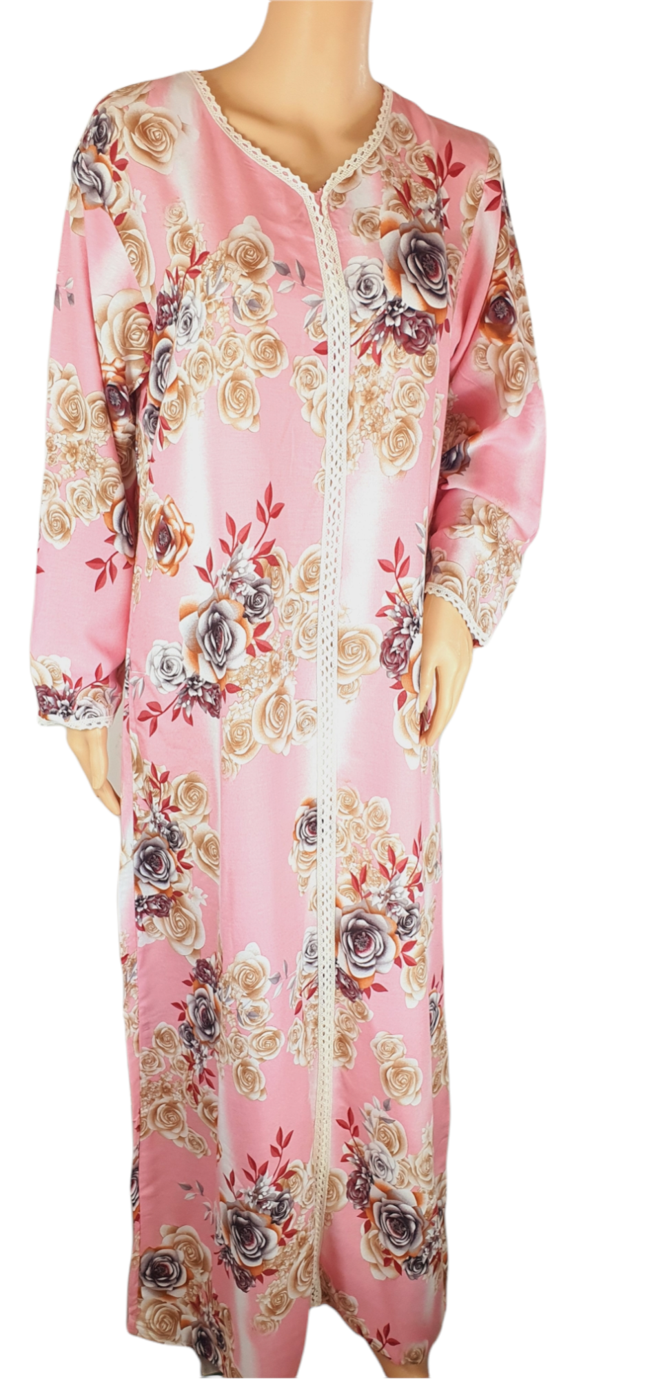 Pink Delight - Long Sleeve maxi dress