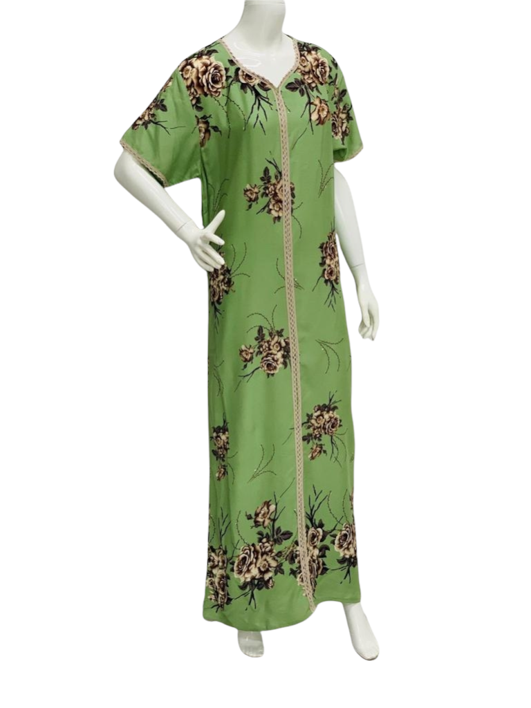 Green Dream - Short Sleeve maxi dress