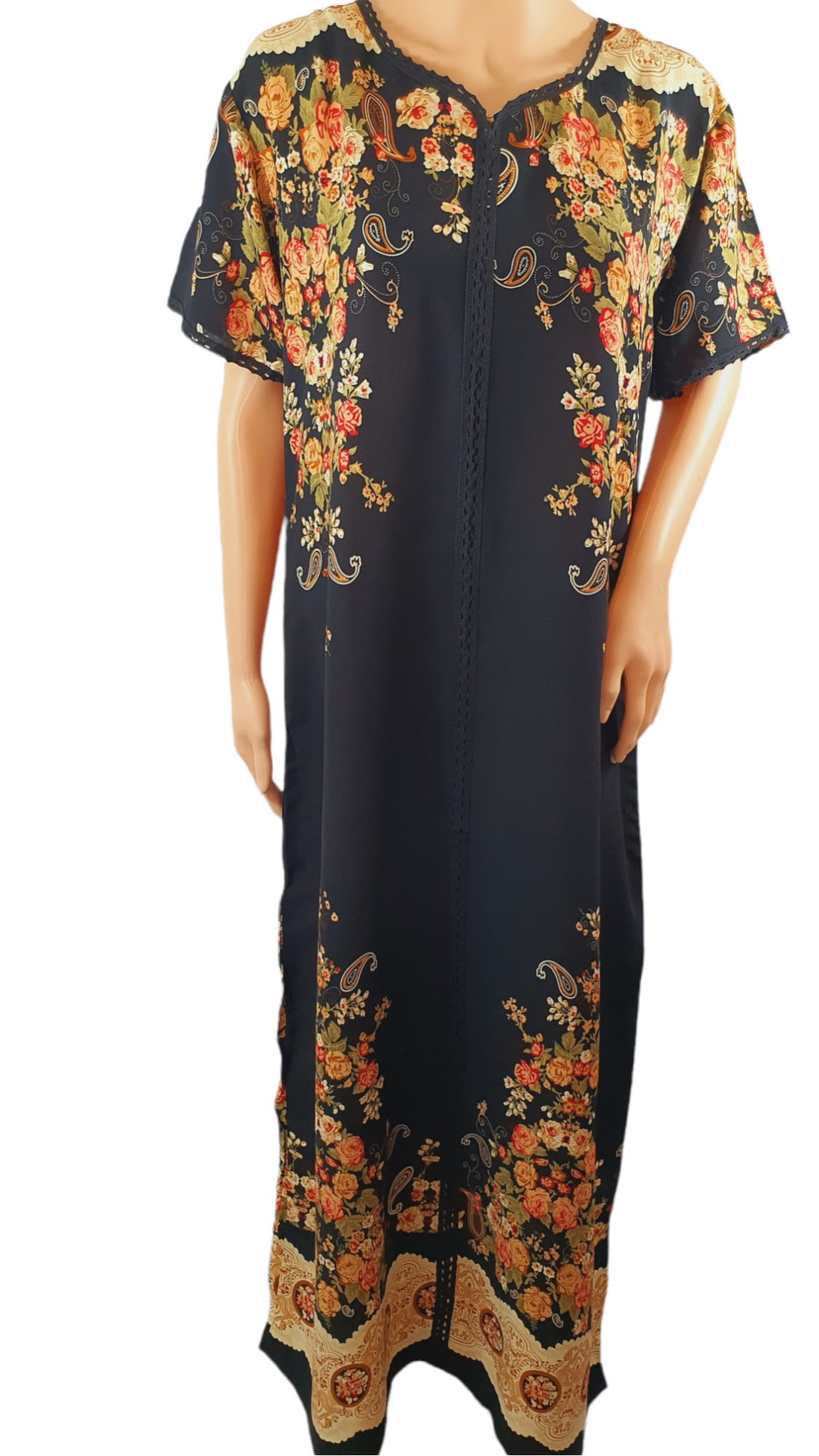 Classic Kimono  - Short Sleeve maxi dress