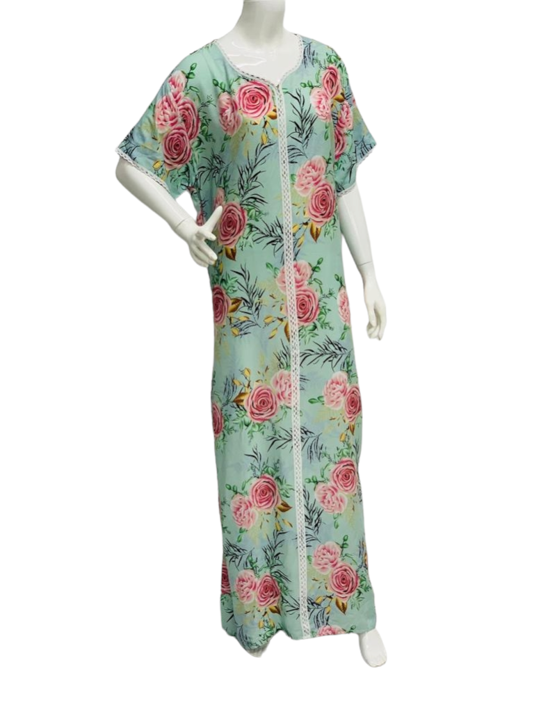 Umder Water Flowers - Short Sleeve maxi dress