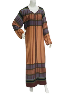 Retro - Long Sleeve maxi dress