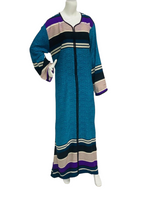 Load image into Gallery viewer, Turquise Galore - Long Sleeve maxi dress
