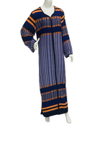 Load image into Gallery viewer, Noen Blue - Long Sleeve maxi dress
