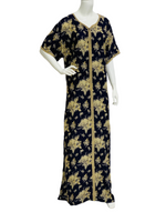 Load image into Gallery viewer, Japanese Navy Blue - Short Sleeve maxi dress
